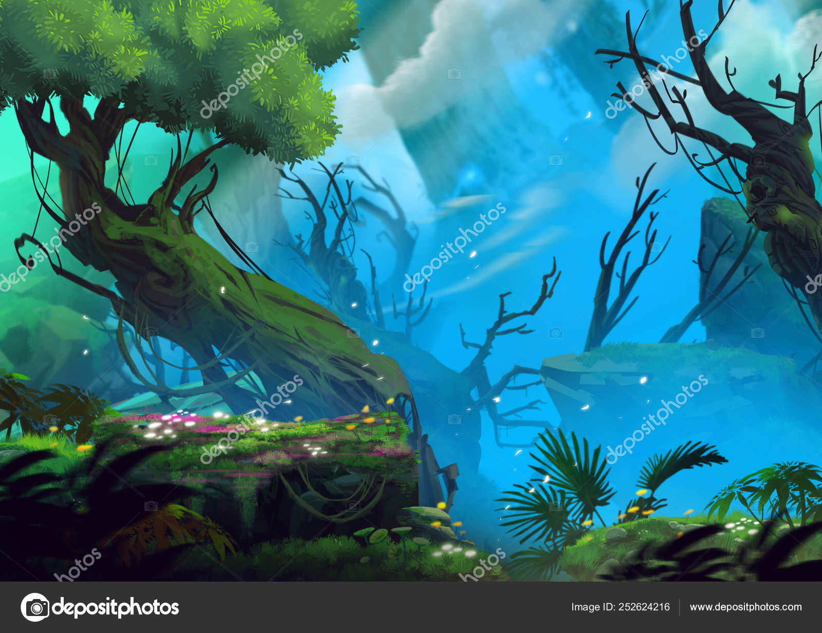 Unreal Magic Forest Illustration Background Stock Photo Image By C Nextmars Unreal Magic Forest Illustration Background Stock Photo Image By C Nextmars