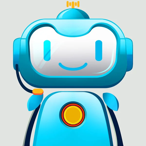 Robot Chat Robot Talking Robot Portret Artwork Concept Art Realistische — Stockfoto