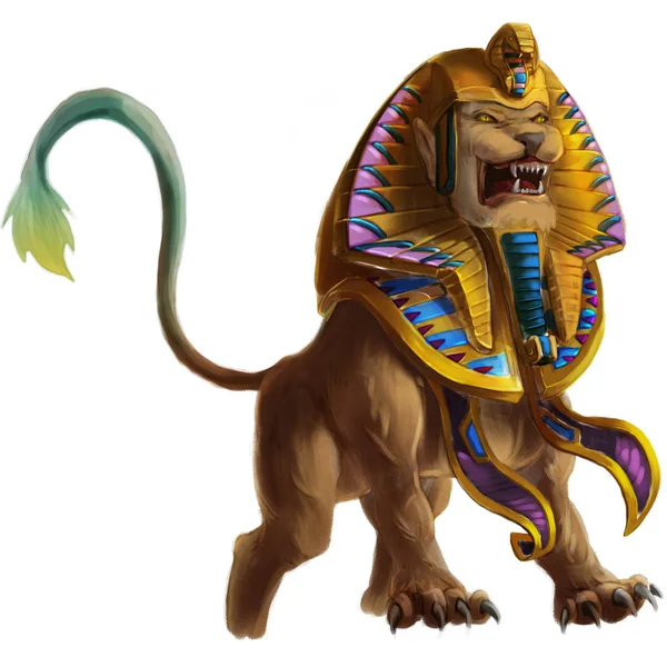Sphinx Mystery Mythical Creatures Middle Ages Medieval Concept Art Realistic Stock Photo