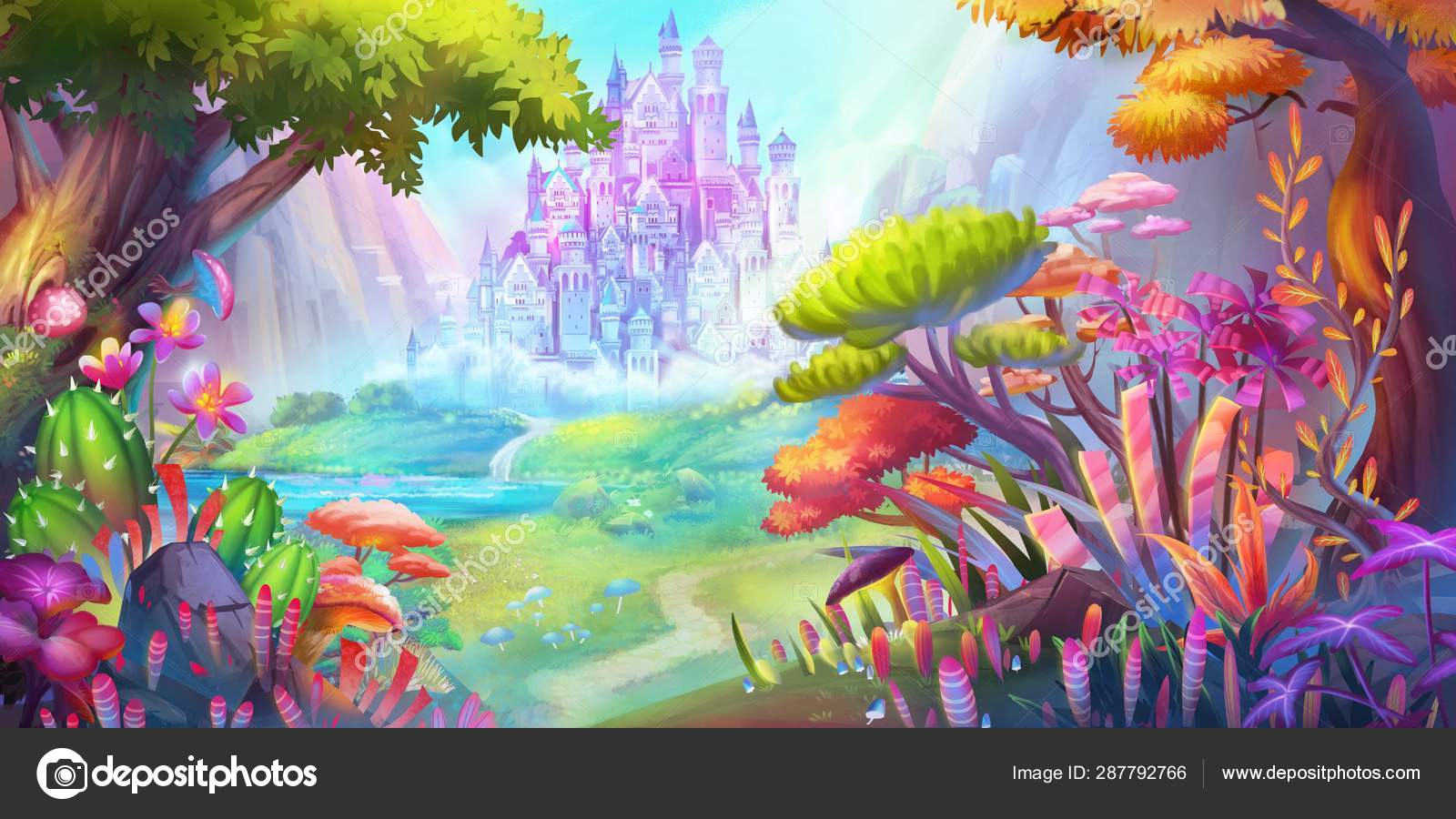 Fantasy palace background Stock Photos, Royalty Free Fantasy palace  background Images | Depositphotos