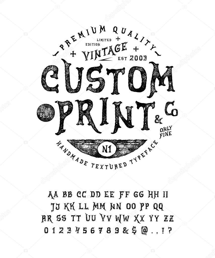 Font Custom Print.