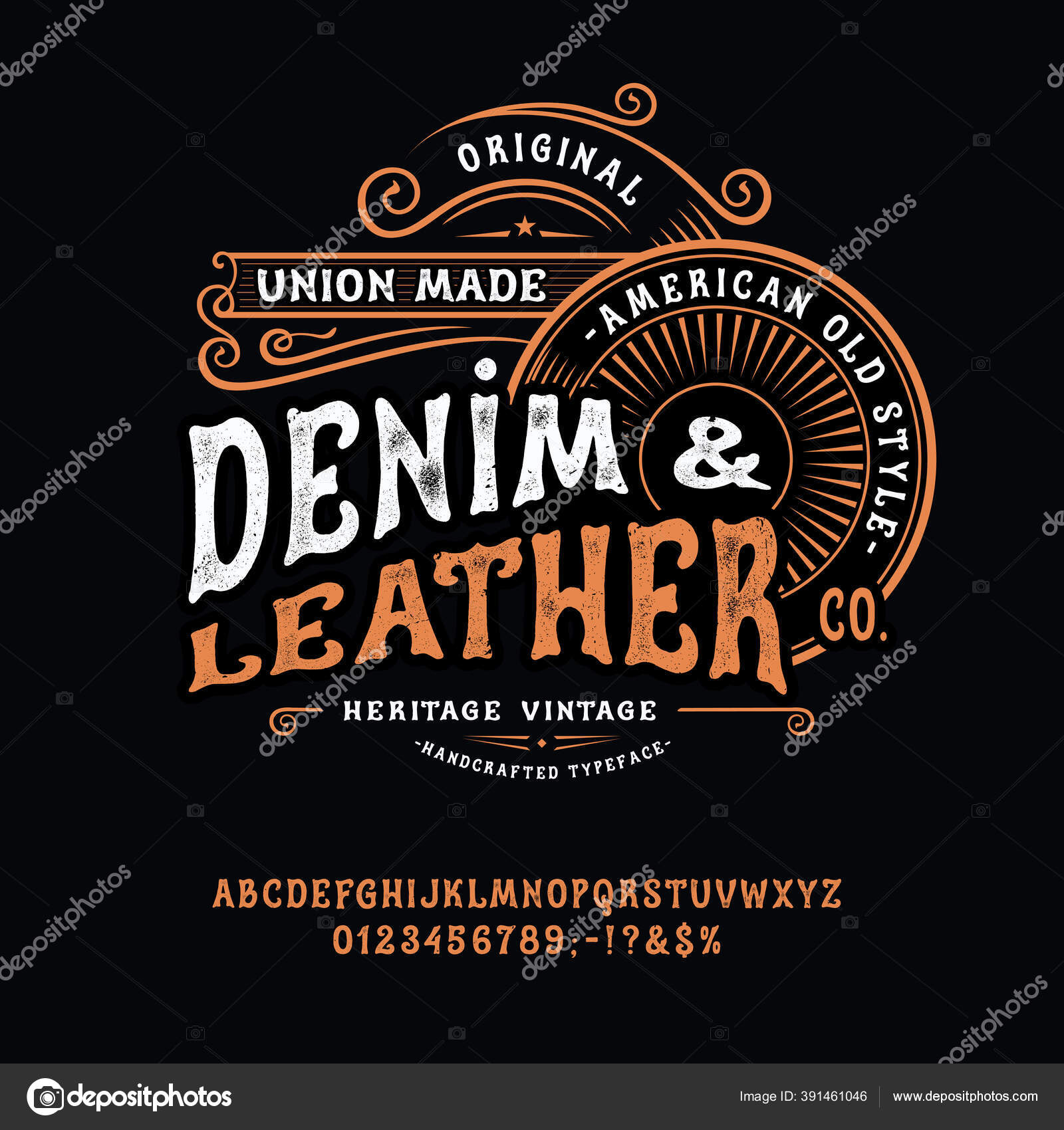 Original Denim Typography Denim Company Logo Printing Company Invoice  Printing Company Shirts Premium Vector