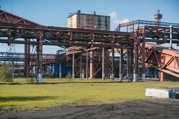 Staalfabriek Algemeen Plan Van Plant Grote Plant Cokes Fabriek Nlmk — Stockfoto