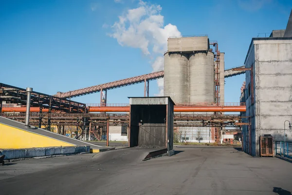 Staalfabriek Algemeen Plan Van Plant Grote Plant Cokes Fabriek Nlmk — Stockfoto