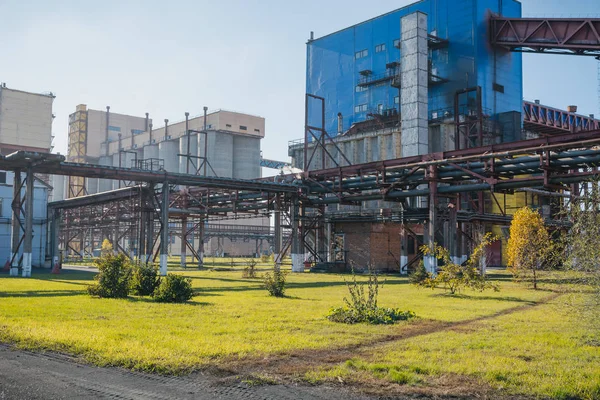 Staalfabriek Algemeen Plan Van Plant Grote Plant Cokes Fabriek Nlmk — Stockfoto