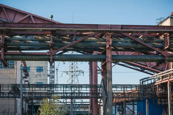 Staalfabriek Algemeen Plan Van Plant Grote Plant Cokes Fabriek Nlmk — Stockfoto