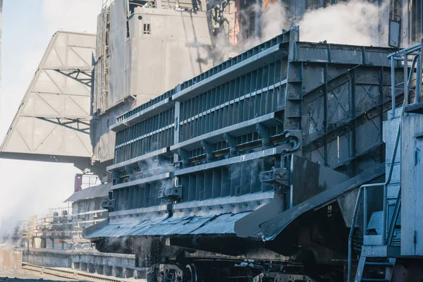 Cokes Oven Productie Van Cokes Staalfabriek Verwarmde Kolen Altai Nlmk — Stockfoto