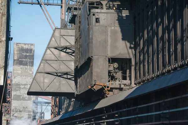 Coke Furnace Production Coke Steel Works Heated Coal Nlmk — Stock Photo, Image