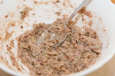 Karabuğday hamuru. Karabuğday hamuru. Karabuğday pirzolası. Doğal yiyecek..