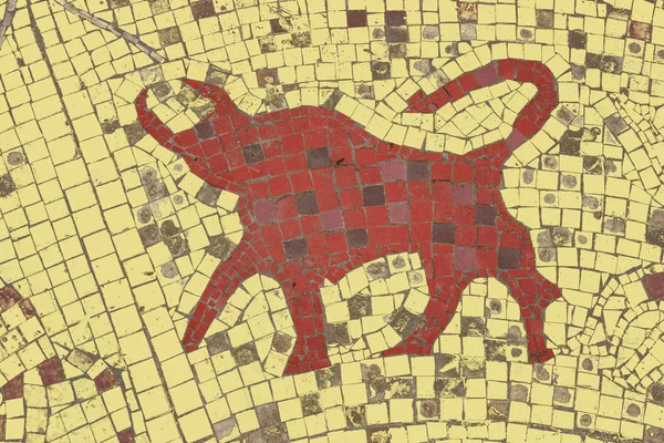 Toros burç bir mozaik tarzı