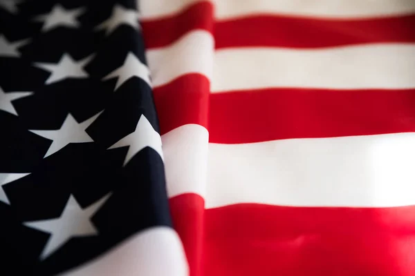 Närbild Usa Flagga Usa Självständighetsdagen Juli — Stockfoto
