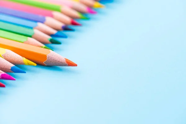 Eğitim Kavram Okula Geri Renk Kalem Kazık Kalem Hazretleri Beyaz — Stok fotoğraf