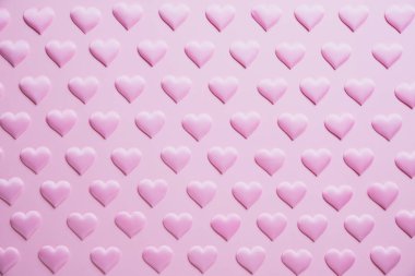 Sevgililer günü ve aşk kavramı. pembe pembe kalpler arka planda.