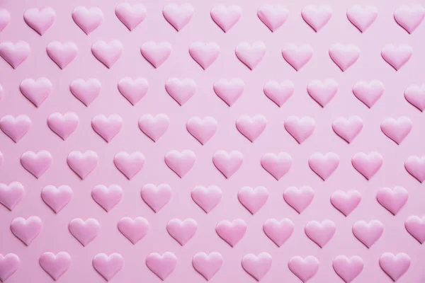 Valentines Day Miłość Koncepcja Różowy Serce Tło — Zdjęcie stockowe