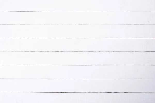 白い木の質感の背景、木製のテーブルの上のビュー。フラットレイ — ストック写真