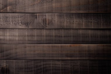 Koyu kahverengi ve siyah ahşap doku arka plan üst görünümü, ahşap