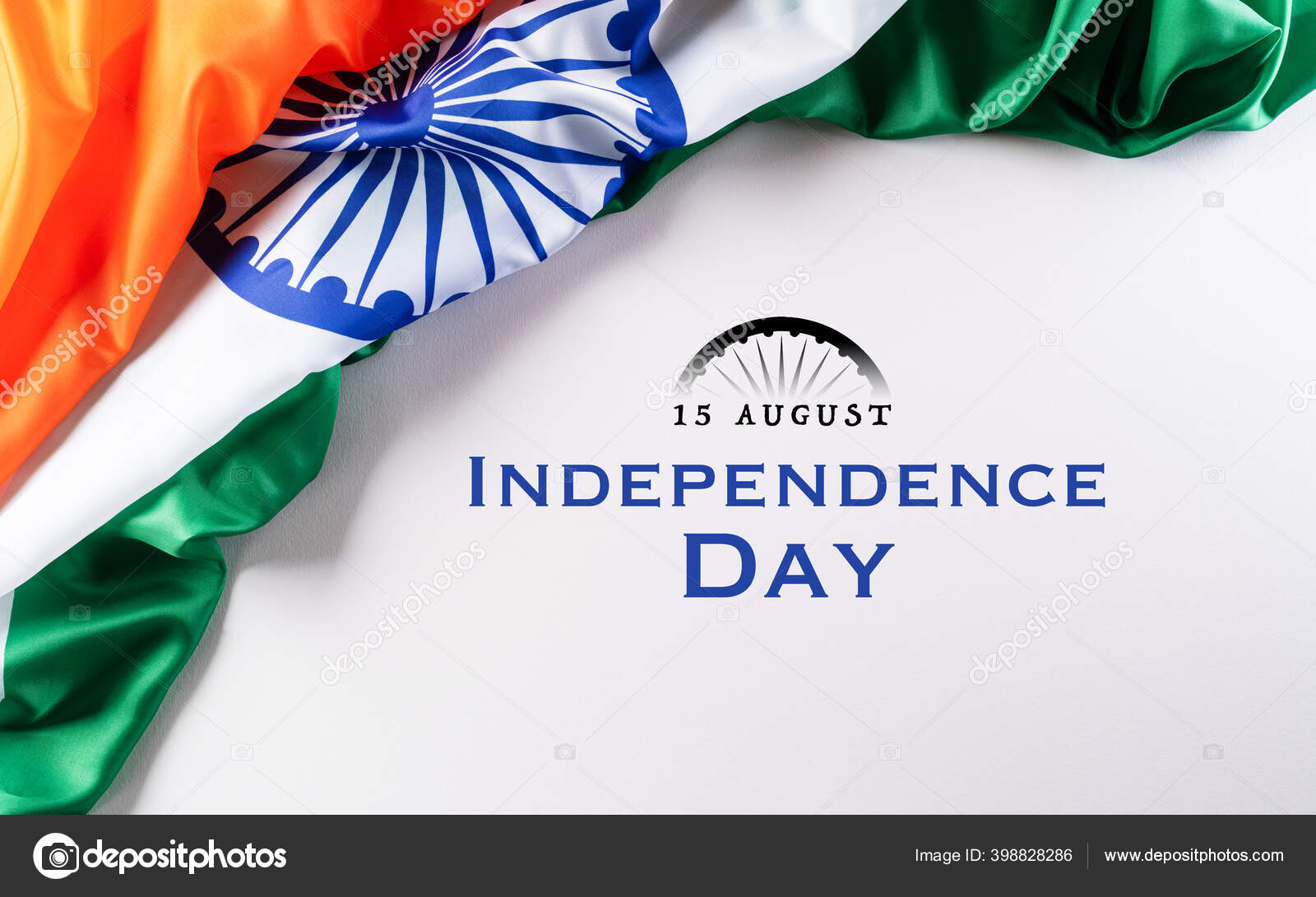 Indian Independence Day Celebration Background Concept Indian Flag White  Background Stock Photo by ©spukkato 398828286