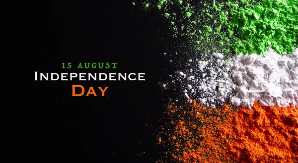 Indian Independence Day Firande Bakgrund Koncept Symbolisk Flagga Färger Röd — Stockfoto