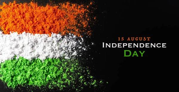 Indian Independence Day Firande Bakgrund Koncept Symbolisk Flagga Färger Röd — Stockfoto