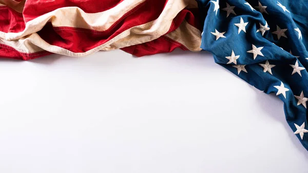 Днем Ветеранов Американские Флаги Белом Фоне Ноября — стоковое фото