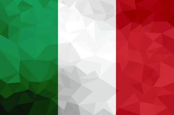 Italy Polygonal Flag Mosaic Modern Background Geometric Design — Stock Photo, Image