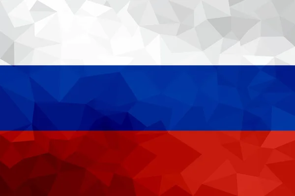 Russie Drapeau Polygonal Mosaïque Fond Moderne Conception Géométrique — Photo