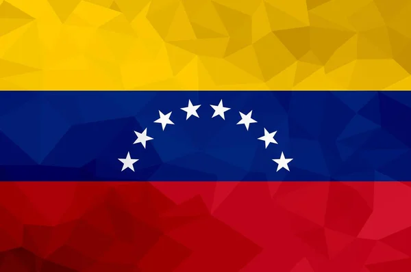 Venezuela Veelhoekige Vlag Mozaïek Moderne Achtergrond Geometrisch Ontwerp — Stockfoto