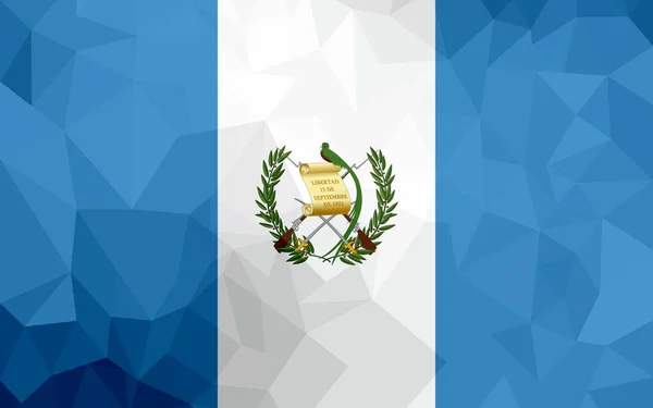 Guatemala Polygonal Flag Mosaic Modern Background Geometric Design — Stock Photo, Image