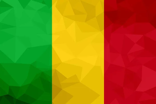 Mali Sokszögű Zászló Mozaik Modern Háttér Geometriai Design — Stock Fotó