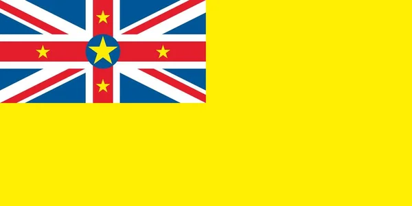 Bandiera Poligonale Niue Mosaico Sfondo Moderno Design Geometrico — Foto Stock