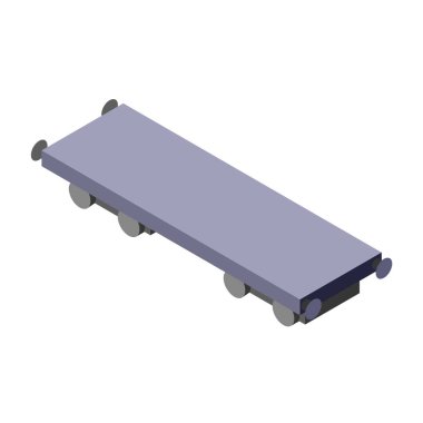 Kargo platformu isometry boyama için idealdir. Renk