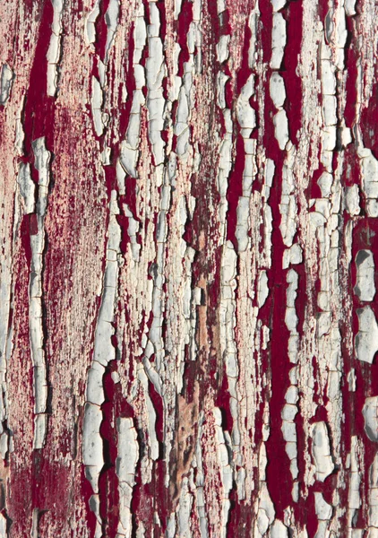 Textur vit röd fondvägg trasiga gamla knäckt — Stockfoto