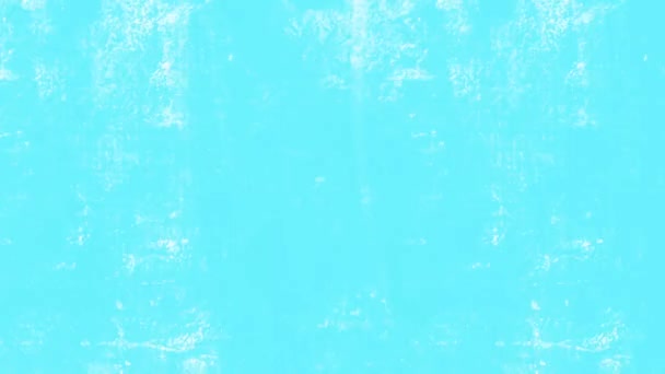 Blue Glitch Blink Changing Background Grunge Stucco Texture Film Grain — Stock Video