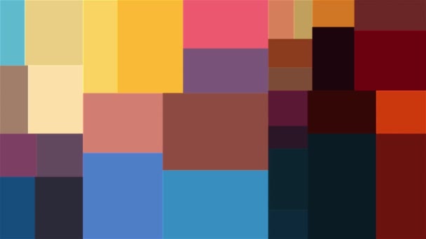 Color Bloque Metraje Forma Geométrica Ilustración Fondo Abstracto — Vídeo de stock