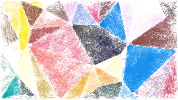 虹色のタイムラプス絵風イラストアブストラクト背景 — ストック動画