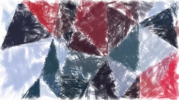 Tęcza Kolorowy Czas Lapse Malarstwo Styl Ilustracja Abstrakcyjne Tło — Wideo stockowe