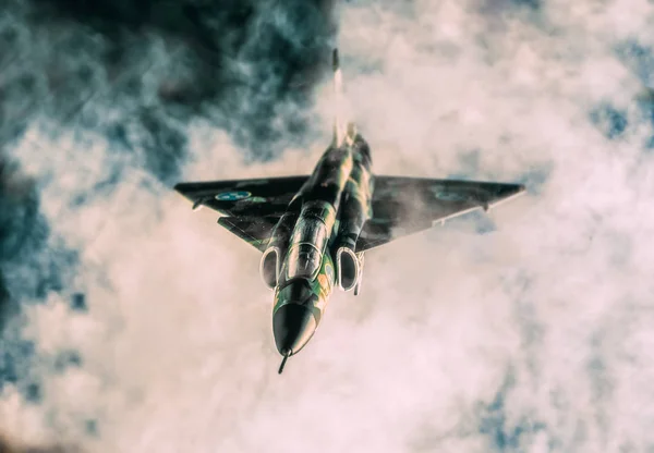 Military Warplanes Flying Clouds — Stock Photo, Image