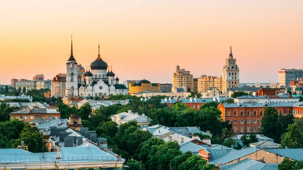 Воронезький downtown увечері — стокове фото