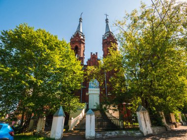 Rybinsk, Rusya Federasyonu - yaklaşık Ağustos 2018: Katolik Kilisesi İsa Rybinsk'Sacred Heart