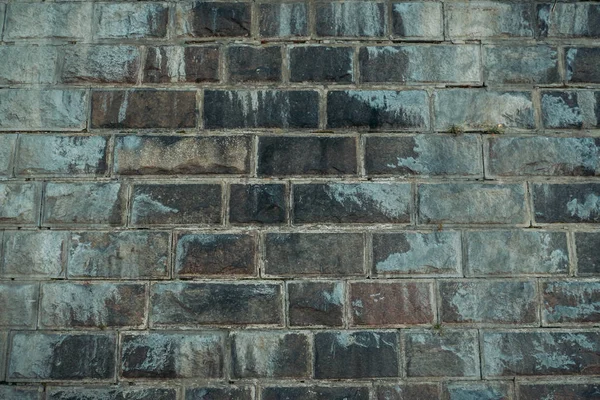 Staré šedé vintage zvětralé cihlové zdi textury ze starého hradu. Grunge hrubých bloků Stonewalle, zdivo struktura povrchu vzor jako tapety nebo pozadí pro design s kopií prostor — Stock fotografie