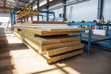 Sandviç panel Fabrika atölye paket yapı ve İnşaat için hazır yaprak ile