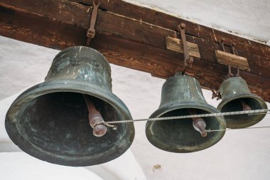 Bronz çan kulesine Rostov büyük antik Kremlin, Rusya, anıt ünlü turistik Rusya altın yüzük