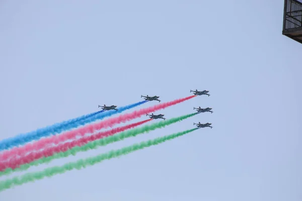 Baku Azerbaijan Giugno 2018 Sfilata Militare Baku Azerbaigian Giorno Dell — Foto Stock