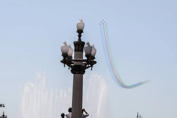 Baku Azerbejdżan Czerwca 2018 Parada Wojskowa Baku Dzień Armii Azerbejdżan — Zdjęcie stockowe