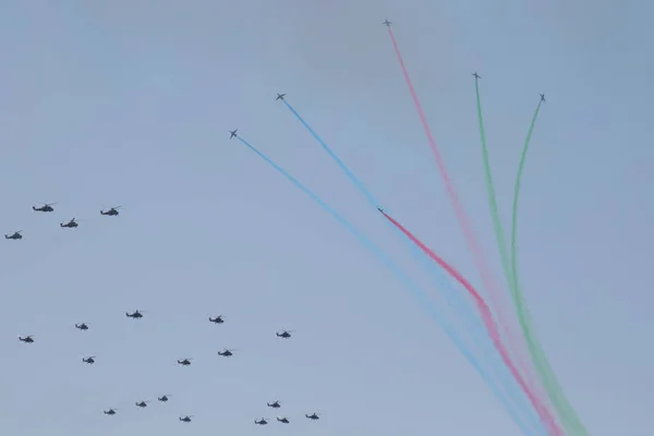 Baku Azerbaijan Junio 2018 Desfile Militar Bakú Azerbaiyán Día Del — Foto de Stock