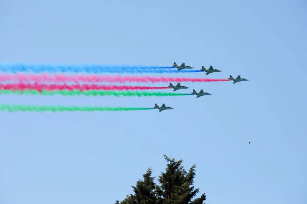 Baku Azerbaijan Giugno 2018 Sfilata Militare Baku Azerbaigian Giorno Dell — Foto Stock