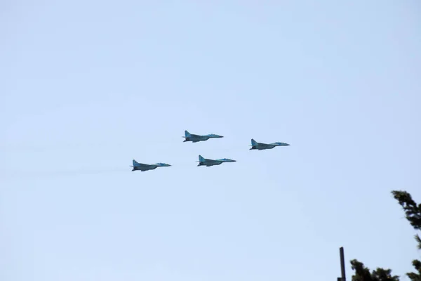 Baku Azerbaijan Junho 2018 Parada Militar Baku Azerbaijão Dia Exército — Fotografia de Stock