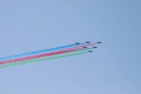 Baku Azerbaijan Junio 2018 Desfile Militar Bakú Azerbaiyán Día Del — Foto de Stock