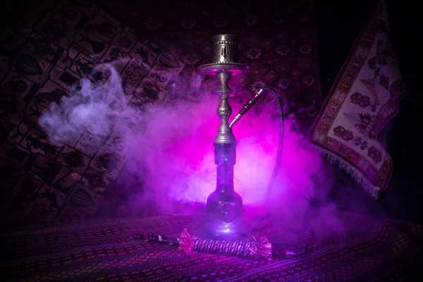 Hookah Hot Coals Shisha Bowl Making Clouds Steam Arabian Interior — Stock Photo, Image