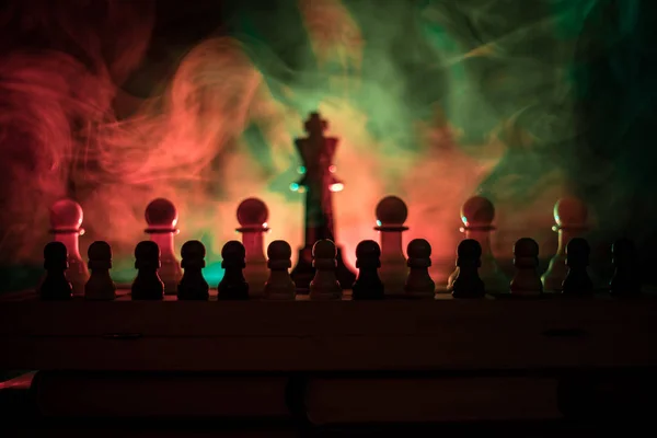 Schachbrettspiel Konzept Von Geschäftsideen Und Wettbewerb Oder Strategie Ideen Konzept — Stockfoto